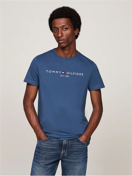 t-shirt uomo blu TOMMY HILFIGER | MW0MW11797DBZ